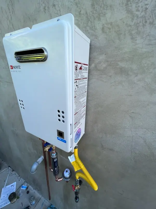 Tankless water heater installation for Forest Green Court homes